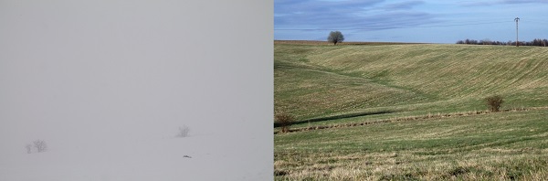 Začátek dubna letos a loni